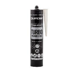 ADHESIVO ELASTICO QUIADSA GRIS 290ML FIJA+PLUS TURBO 3SEG. ESPECIAL MADERA