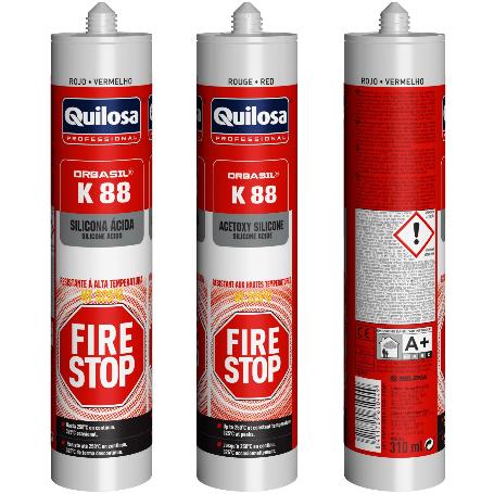 ORBASIL K-88 FIRE STOP ALTA TEMP.310 ML ROJO