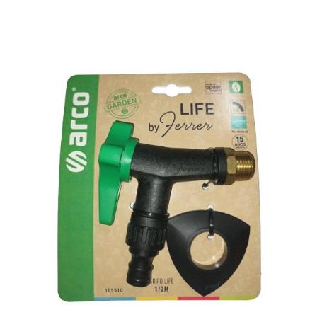 GRIFO CURVO LIFE 1/2M VERDE 105510 ARCO