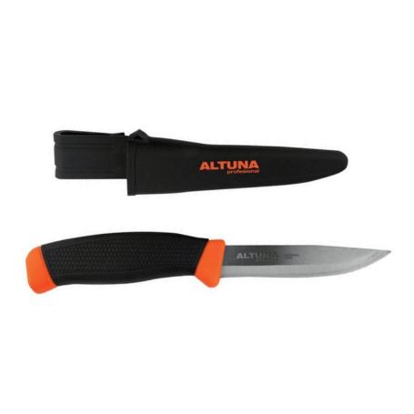 Altuna cuchillo + funda  acero inox 220 mm hoja 100mm ref. 8450