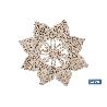 BAJOPLATO EN FORMA ESTRELLA  FIBRA NATURAL MEDIDA 30 CM   CAJA 6 UNID.
