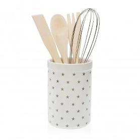 PALETAS COCINA MADERA SOPORTE CERAMICA STARY JUEGO