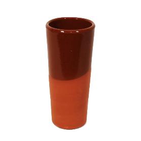 VASO TUBO BARRO 330 ML 7X16 CM