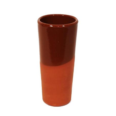 VASO TUBO BARRO 330 ML 7X16 CM