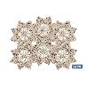 BAJOPLATO EN FORMA ESTRELLA  FIBRA NATURAL MEDIDA 30 CM   CAJA 6 UNID.