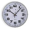 RELOJ COCINA PLATA 25 CM