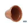 MACETA RAYADA COLOR TERRACOTA PE Ø 460 X 400 MM 37,3 L VENTA UNITARIA