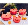 COCOTTE BAJA ESMALTE NARANJA 3,2L LT014