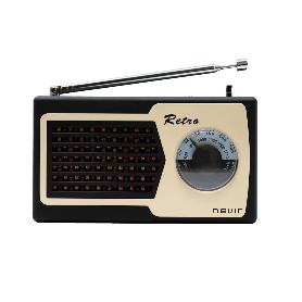 RADIO RETRO NEGRA/BEIGE