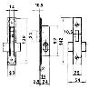 CERRADURA LINCE 5552 ALUMINIO   14 MM.