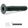 TORNILLO ROSCA METAL ALLEN DIN 7991 NEGRO METRICA M-6 LARGO 12MM (CAJA 1000)