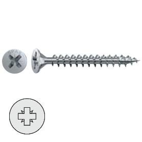 TORNILLO ROSCA MADERA CABEZA PLANA POZIDRIV SPAX WIROX A3J LARGO 50NM DIÁMETRO 4.5MM (CAJA 500)