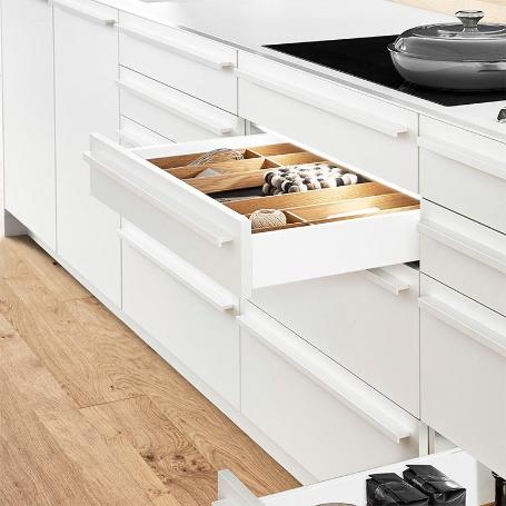 CAJÓN QUBE EXTRACCIÓN TOTAL BLANCO MEDIDA CAJÓN 550 ALTURA CAJÓN H185