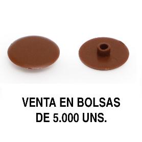GOZO TAPA EXCÉNTRICA EMBELLECEDORA Ø17MM FORMATO BOLSA 5000 UNIDADES ACABADO MARRÓN