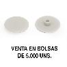 GOZO TAPA EXCÉNTRICA EMBELLECEDORA Ø17MM FORMATO BOLSA 5000 UNIDADES ACABADO GRIS (CAJA 10)