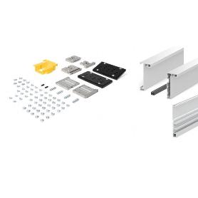 KIT FINE INTERNO NEGRO CEPILLADO Y BLANCO ACABADO BLANCO MEDIDA FINE 2700 X 1400