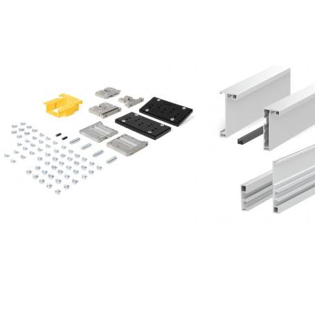 KIT FINE EXTERNO NEGRO CEPILLADO Y BLANCO ACABADO BLANCO MEDIDA FINE 2700 X 1400