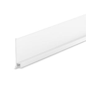 GUIA STAR FLUID SUPERIOR PLATA MATE 3MT ALUMINIO ACABADO BLANCO TIPO GUIA TAPA FRONTAL