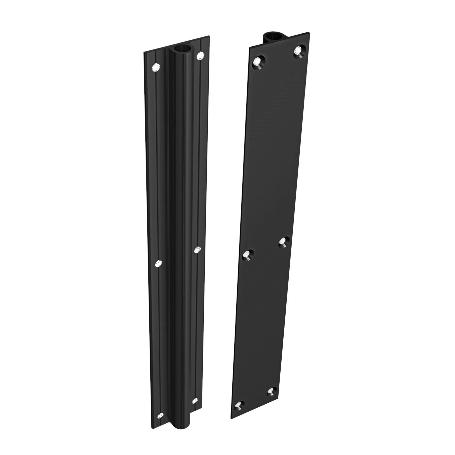 KIT ENDEREZADOR DE ALUMINIO MODELO ANNIE ACABADO NEGRO