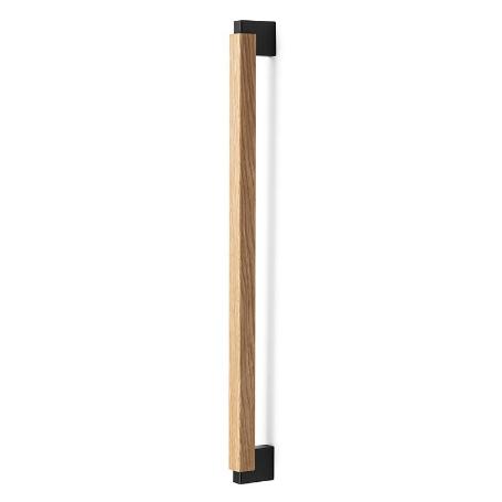 TIRADOR CON MADERA MODELO DUO BIG ACABADO ROBLE, NOGAL, NEGRO DIST. AGUJERO DST. 480MM. ACABADO ROBLE (CAJA 2)