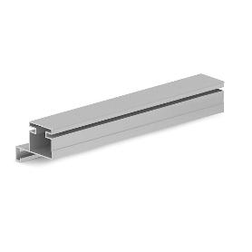 PERFIL GOLA SIMPLE VERTICAL ACABADO NEGRO, BLANCO, PLATA MATE 2,5M ACABADO PLATA MATE (CAJA 6)