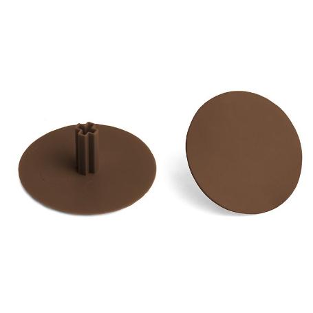 TAPA EMBELLECEDORA ALLEN 6 Ø40 PIVOTE 14 ACABADO MARRÓN