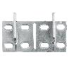 PLACA DOBLE PARA COLGADOR SCARPI-4 GALVANIZADA