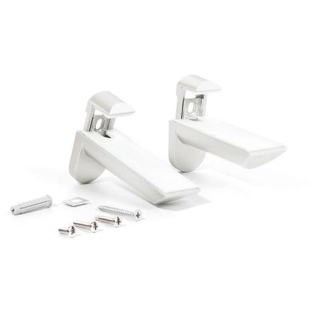 SOPORTE ESTANTE MURAL MODELO KAIMAN ACABADO EN RAL 9006, INOX Y NEGRO (2UNIDADES) ACABADO EFECTO INOX