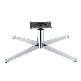 BASE DE ACERO 4 BRAZOS + COLUMNA SPIDER ACABADO NEGRO / NIQUEL ACABADO NIQUEL (CAJA 2)