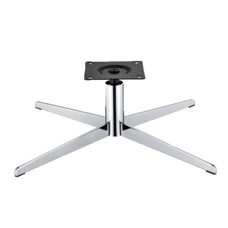 BASE DE ACERO 4 BRAZOS + COLUMNA SPIDER ACABADO NEGRO / NIQUEL ACABADO NIQUEL (CAJA 2)