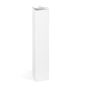 ANGULO RÍGIDO PARA ZÓCALO ZESIO H80 - H100 - H147 - H164 ACABADO PLATA/BLANCO ACABADO BLANCO ALTURA (H) 147