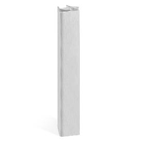 ANGULO RÍGIDO PARA ZÓCALO ZESIO H80 - H100 - H147 - H164 ACABADO PLATA/BLANCO ACABADO PLATA ALTURA (H) 164