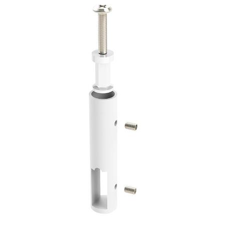 SOPORTE TUBO TECHO CENTRAL 30-12 ACABADO BLANCO/NEGRO ACABADO BLANCO