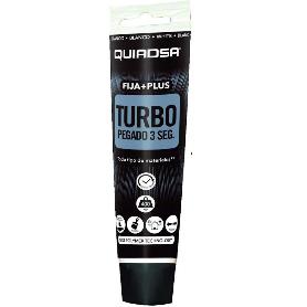 ADHESIVO ELASTICO QUIADSA BLANCO 150ML FIJA+PLUS TURBO 3SEG. 400KG/M2