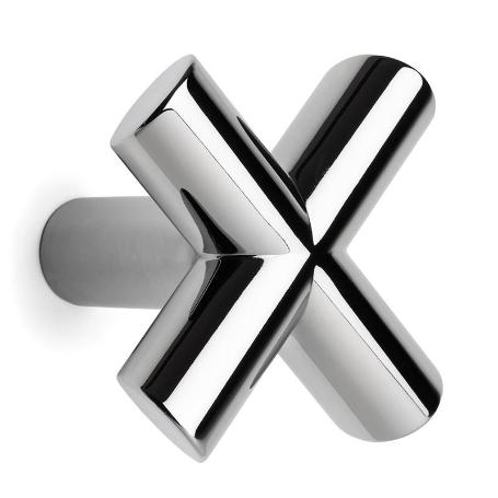 PERCHA EQUIS 80X80MM CROMO BRILLO ZAMAK