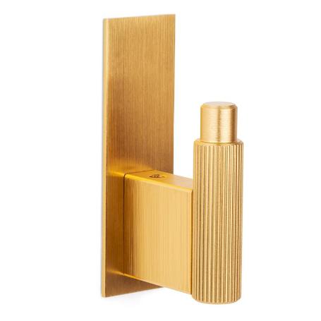 PERCHA ARPA PLATE 25X80MM LATON OSC CEPI ALUMINIO   LATON OSCURO CEPILLADO