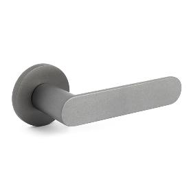 JUEGO DE MANIVELAS CON ROSETA ALUMINIO. MODELO SHAPE 1320 Ø50 ACABADO ANTRACITA