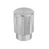 POMO ALUMINIO MODELO ARPA ACABADOS EFECTO INOX, LATON CEPILLADO, NEGRO CEPILLADO ACABADO EFECTO INOX DIST. AGUJERO 