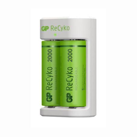 CARGADOR USB RECYKO+ 2 PILAS AA 2100MAH
