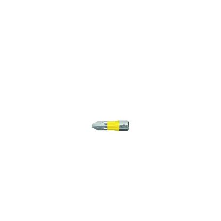 CAJA DE 5 PUNTAS ATORNILLAR MANGO 1/4 TORSION UV AMARILLA WIHA PZ 25MM PUNTA ATORNILL PZ3