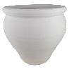 MACETA BARRO MEDIANA 32X32 CM BLANCA