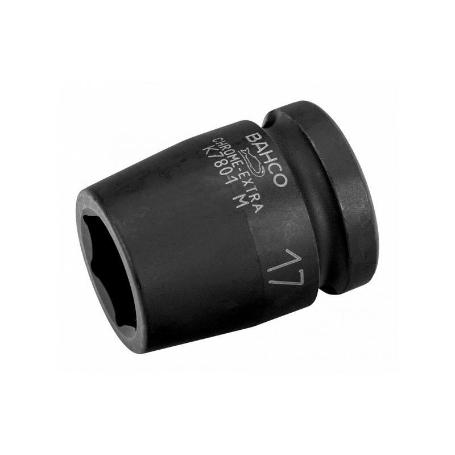 LLAVE VASO IMPACTO CUADRADILLO 1/2 BOCA HEXAGONAL SERIE CORTA METRICA M-22