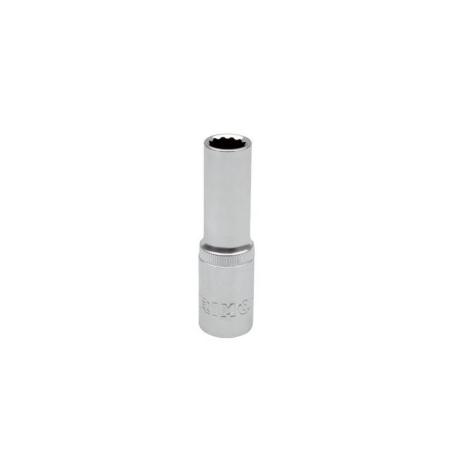 LLAVE VASO CUADRADILLO 1/2 BOCA BIHEXAGONAL SERIE LARGA METRICA M-12