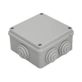 CAJA ESTANCA SUPERFIE CON TORNILLOS 100 X 100 X 50 MM.