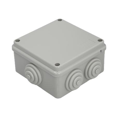 CAJA ESTANCA SUPERFIE CON TORNILLOS 100 X 100 X 50 MM.