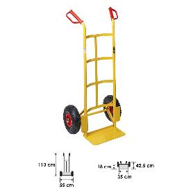 CARRETILLA ALMACEN RUEDA NEUMATICA LLANTA DE PLASTICO EASY