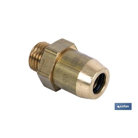 CONECTOR RAUFOSS TUBO 1/4-ROSCA 10X100