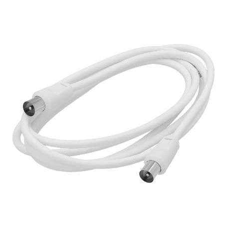 PROLONGACION TV - VIDEO. 2 METROS TOMA 9,5 MM. CON ADAPTADOR MACHO HEMBRA