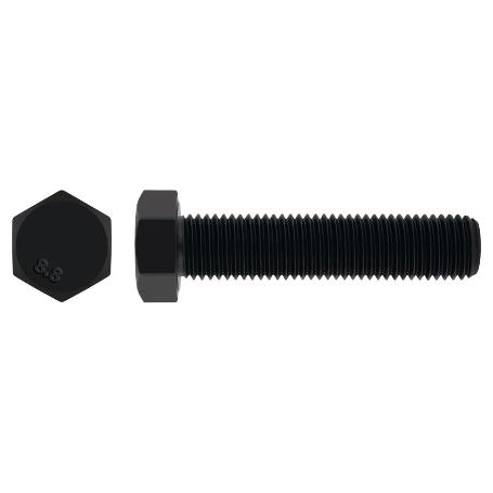 TORNILLO CABEZA HEXAGONAL DIN 933 CALIDA METRICA M-6 LARGO 16MM