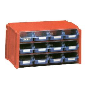 TAYG ESTANTE CLASIFICADOR NEGRO-ROJO   4 CAJONES   304002